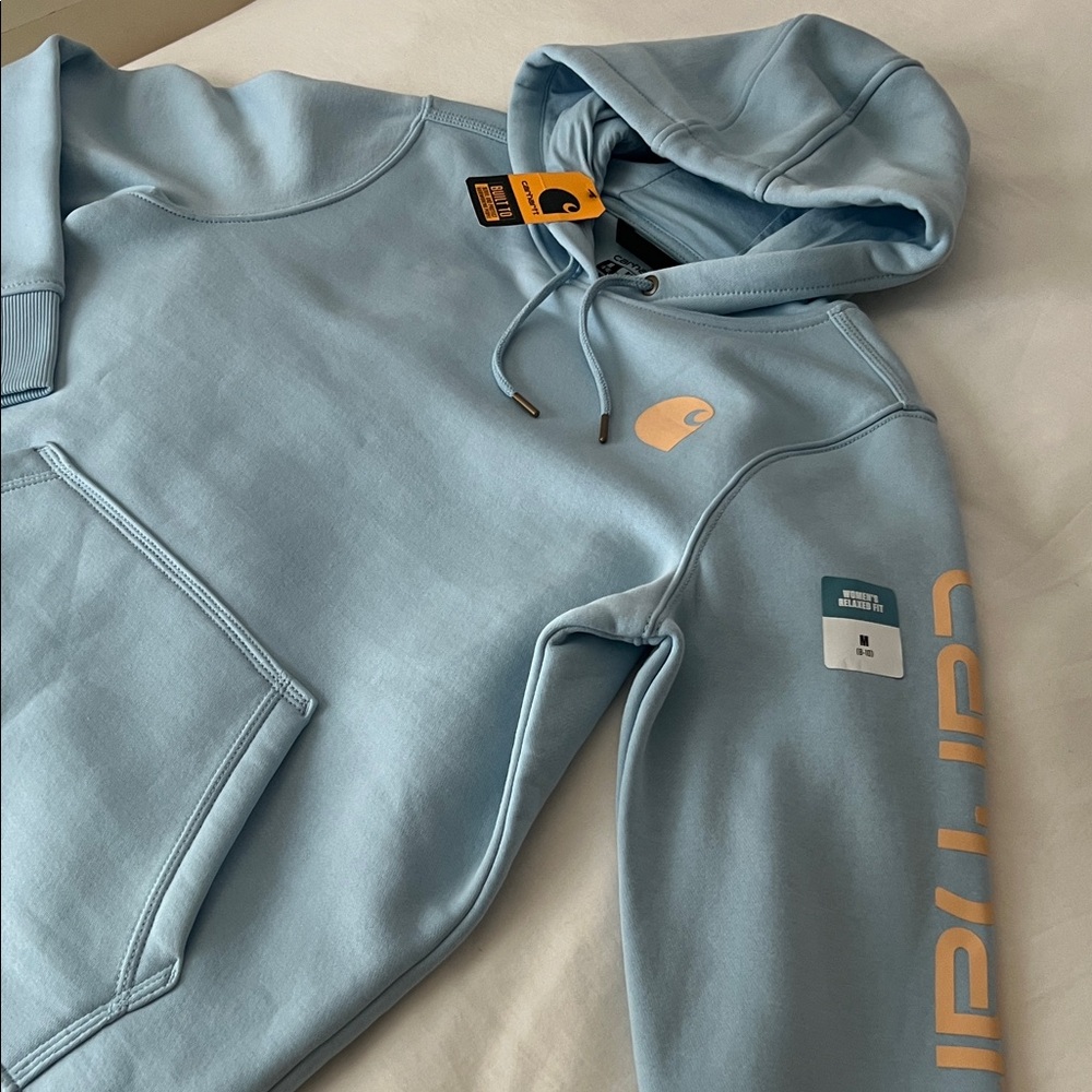 Carhartt TS0288-W Women's Relaxed Fit Midweight Logo Sleeve Graphic Sweatshirt